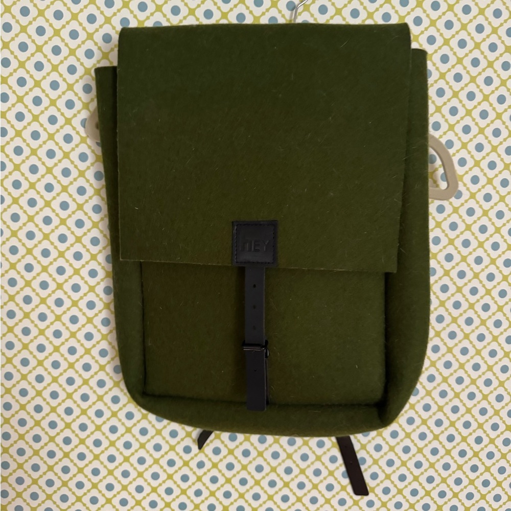 Elegant Olive Green Backpack
